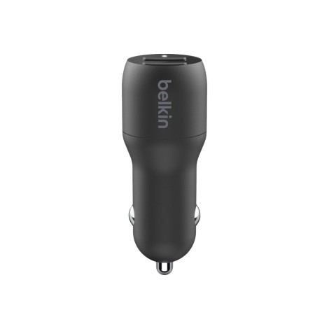 Belkin | Dual USB-A Car Charger 24W + USB-A to Lightning Cable | BOOST CHARGE