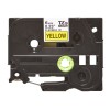 Brother | TZe-FX611 Flexible ID Laminated Tape | Black on Yellow | TZe | 8 m | 6 cm