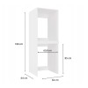 POLA TWIN WHITE WASHING MACHINE AND DRYER CABINET