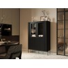 Cama VERA display cabinet 110x40x160 matt black