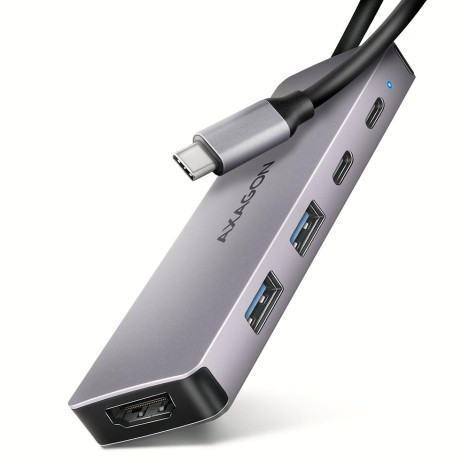 AXAGON HMC-5H60 USB 5Gbps hub, 2x USB-A, 1x USB-C, HDMI 4k/60Hz, PD 100W