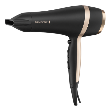 Remington Salon Smooth Hair Dryer Gift Set | D6940GP | 2100 W | Number of temperature settings 3 | Ionic function | Diffuser nozzle | Black