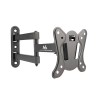 Maclean MC-417 Full Motion TV Monitor Wall Mount 13-32" 30kg max. VESA 100x100 Black Powder Coated Universal Holder Bracket Adjustable Wall Distance Rotating Tilting