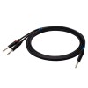 SSQ JSJM2 SS-1453 Cable Jack Stereo - 2x Jack Mono 2 m Black