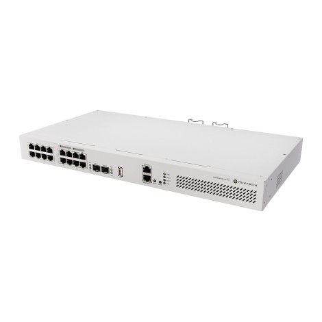 MikroTik Cloud Router Switch 418-8P-8G-2S+RM with RouterOS L5, racmount case | MikroTik