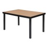 Garden table IZZY -seater 140x90x74 brown/black