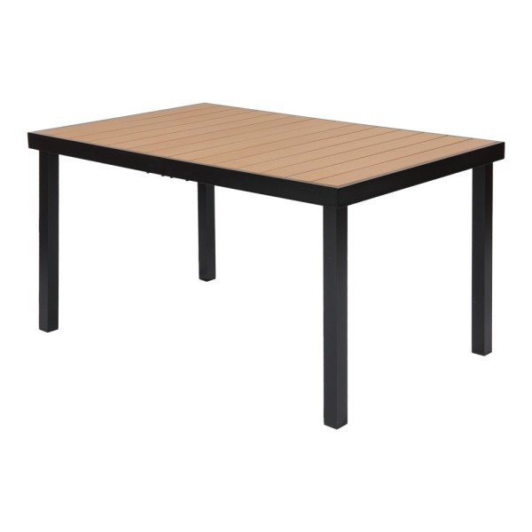 Garden table IZZY -seater 140x90x74 brown/black