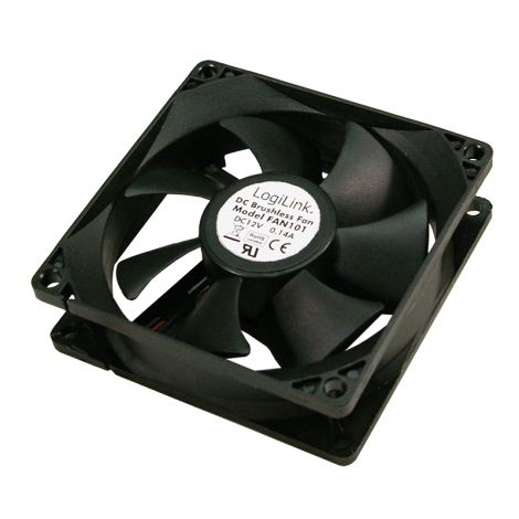 Logilink | FAN103 | Black | Case fan