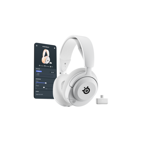 SteelSeries Gaming Headset | Arctis Nova 5 | Bluetooth | Over-ear | Microphone | Noise canceling | Wireless | White