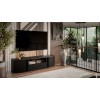 Cama RTV cabinet MICHELLE 178x35-47xH48 black/viking oak