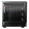 Case|MONTECH|X5|MidiTower|Case product features Transparent panel|Not included|Colour Black|X5(B)