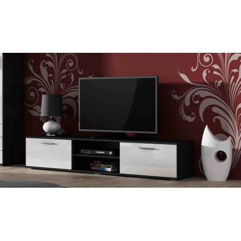 Cama TV stand SOHO 180 black/white gloss