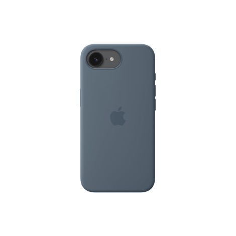 Apple iPhone 17e Silicone Case with MagSafe – Anchor Blue | Apple