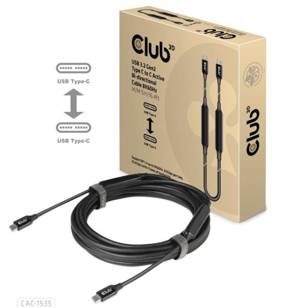 CABLE USB-C TO USB-C 5M/M/M CAC-1535 ...