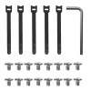 Maclean under-desk cable organizer, max. load 5kg, 2 levels, white, MC-104 W