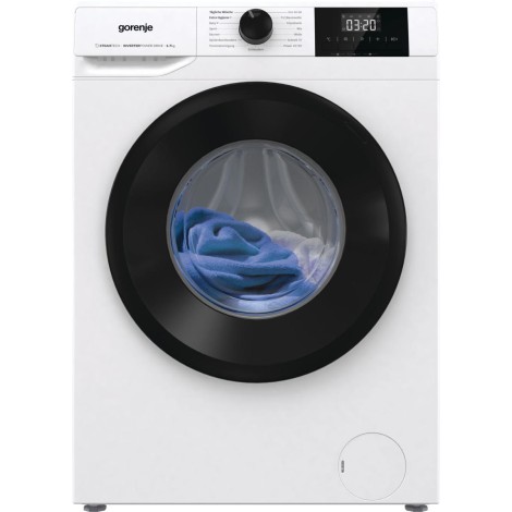 Gorenje Washing machine | W3NGPI72SBS | Energy efficiency class B | Front loading | Washing capacity 7 kg | 1200 RPM | Depth 43.5 cm | Width 59.5 cm | Display | LCD | Steam function