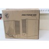 SALE OUT. MSI MAG FORGE 110R PC Case, Mid-Tower, USB 3.2, Black | MSI | DAMAGED PACKAGING, BROKEN LEG