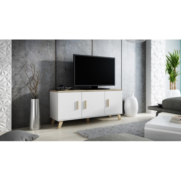 Cama sideboard LOTTA 150 3D white ...