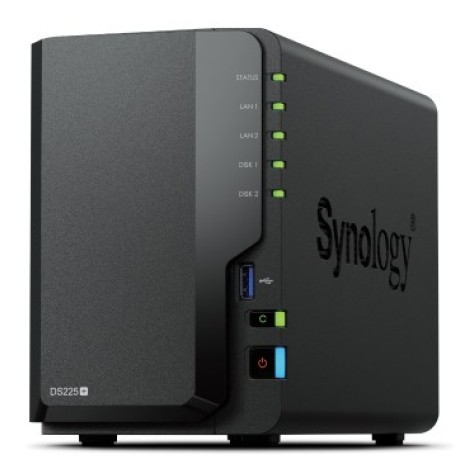 Synology DiskStation | DS225+ | Intel Celeron | J4125 | 2 GB | DDR4 | Black