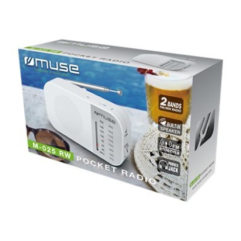 Muse | M-025 RW | Portable radio | White