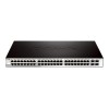 D-LINK DGS-1210-52, Gigabit Smart Switch with 48 10/100/1000Base-T ports and 4 Gigabit MiniGBIC (SFP) ports, 802.3x Flow Control, 802.3ad Link Aggregation, 802.1Q VLAN, 802.1p Priority Queues, Port mirroring, Jumbo Frame support, 802.1D STP, ACL, LLDP, Ca