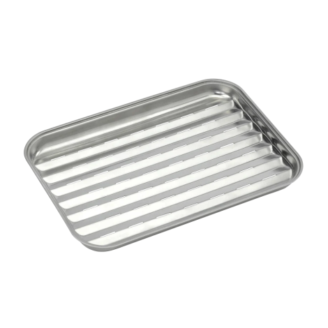 Barbecook | Reusable stainless steel grill pan, 34.5 x 24 x 3 cm | BC-ACC-7079