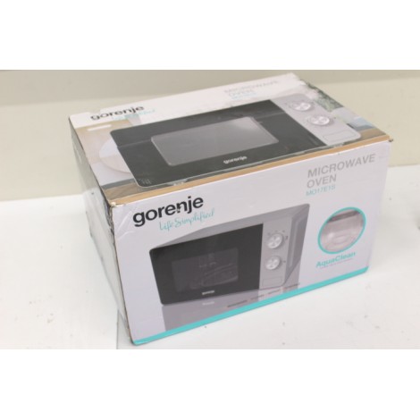 SALE OUT. Gorenje MO17E1S Microwave oven,  Free standing, Capacity 17 L, power 700 W, No display, Silver | Gorenje | Microwave oven | MO17E1S | Free standing | 17 L | 700 W | Silver | DAMAGED PACKAGING