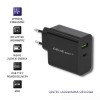 Qoltec 51717 Charger | 45W | 5-20V | 2.25-3A | USB type C PD | USB | Black