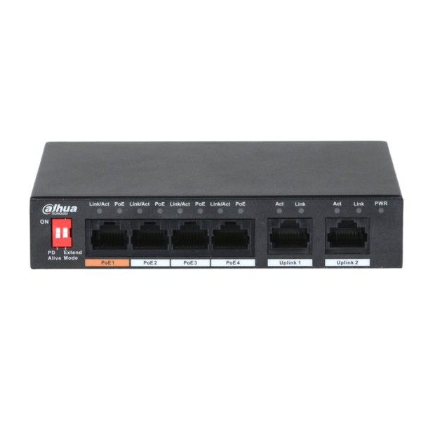 Switch|DAHUA|PFS3006-4ET-60|Type L2|PoE ports 4|60 Watts|DH-PFS3006-4ET-60-V2