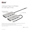I/O HUB USB-C TO USB 4PORT/M/F CSV-1547 CLUB3D