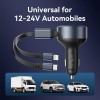 MOBILE CHARGER CAR USB/3P BLACK FFOB0 VENTION