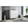 Cama Sideboard LOTTA 110 2D4S white/sonoma oak