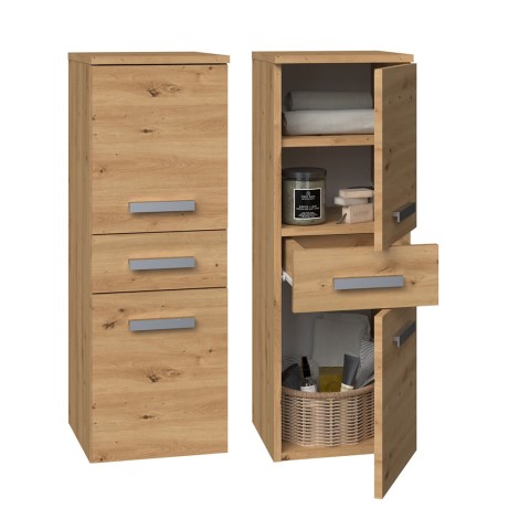 Topeshop NEL V DDS ARTISAN bathroom storage cabinet Oak