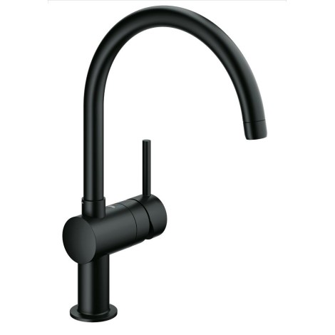 GROHE Minta single lever kitchen sink mixer Black