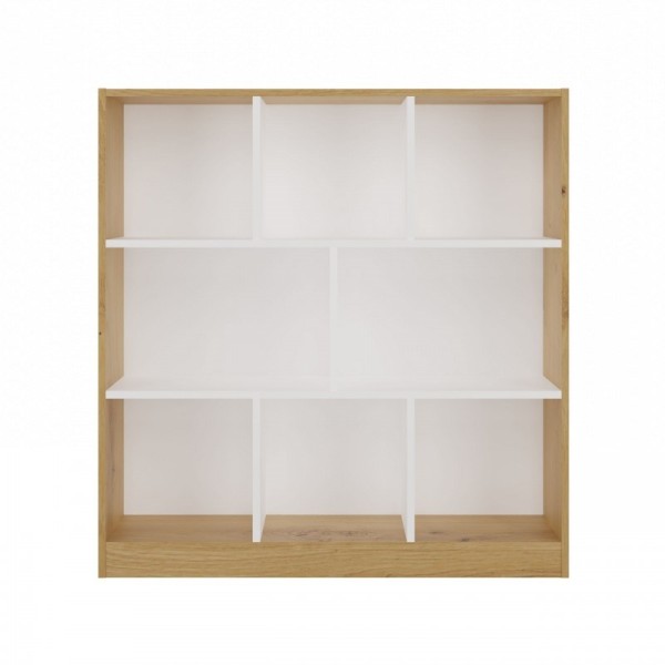FIESTA 8P ARTISAN/WHITE BOOKCASE