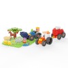 MARIOINEX Mini Waffle Farmer Building Blocks Tractors and a cool meadow, 110 pieces