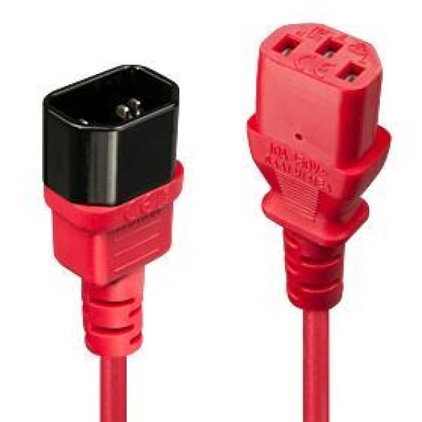 CABLE POWER IEC EXTENSION 2M/RED 30478 ...