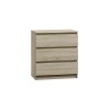 Topeshop M3 SONOMA chest of drawers