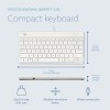 KEYBOARD COMPACT BREAK ENG/WHITE RGOCOUSWDWH R-GO TOOLS