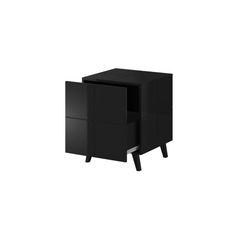 Cama bedside table REJA black gloss/black gloss