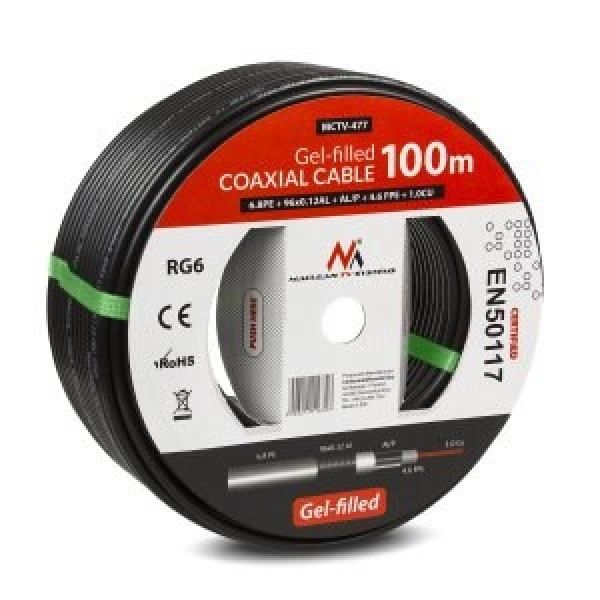 Maclean MCTV-477 coaxial cable 100 m ...