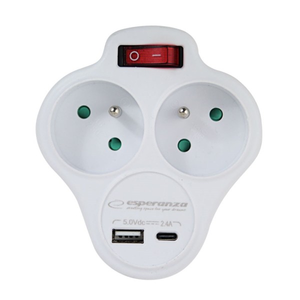 Esperanza ELK311W Electrical splitter 2 GN. ...