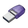 Kingston | DataTraveler | DT Micro Duo 3C | 64 GB | USB Type-C and Type-A | Purple