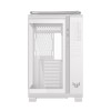 Case|ASUS|TUF Gaming GT502 Horizon|MidiTower|Case product features Transparent panel|Not included|ATX|MicroATX|MiniITX|Colour White|TUFGAMGT502HORIZONWHT