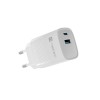 NATEC RIBERA GAN CHARGER 1X USB-A + 1X USB-C 30W WHITE
