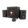 GENESIS Helium 610BT Computer Speakers, Wired, Bluetooth, Black | Genesis | Helium 610BT | Bluetooth | Red/Black | Computer Speakers