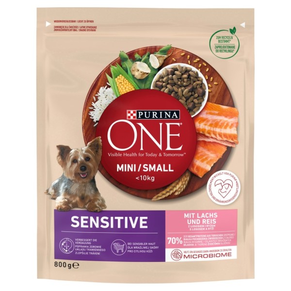 PURINA One Mini/Small Sensitive Salmon, rice ...