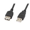 Lanberg CA-USBE-10CC-0030-BK USB cable USB 2.0 3 m USB A Black