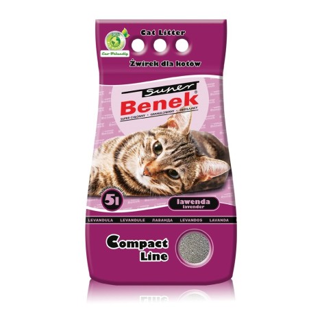 Certech Super Benek Compact Lavender - Cat Litter Clumping 5 l