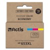 Actis KH-653CR printer ink, replacement HP 653XL 3YM74AE; Premium; 18ml; 300 pages; colour